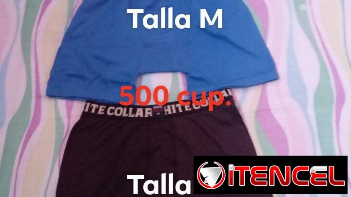Calzoncillos el azul  talla M y el carmelita talla L.