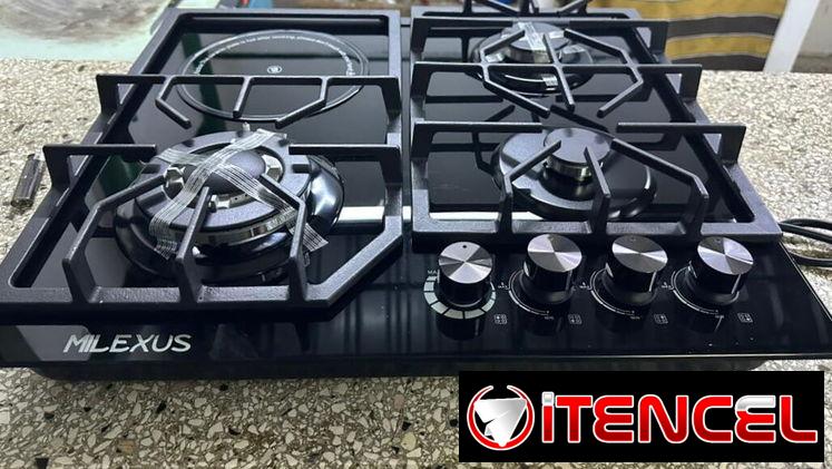 COCINA EMPOTRADA DE GAS E INFRARROJO MILEXUS