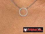 Conjunto de aretes collar y anillo de plata 925