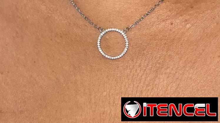Conjunto de aretes collar y anillo de plata 925