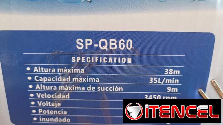 Bomba de agua Periférica 1/2 HP. Medio Caballo. Damos factura y garantía 30 días.