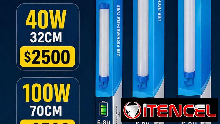 Lámparas Recargables de 100W,40W, 20W