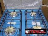 Cocina de gas con horno 240 USD. Nueva en su caja 📦, son de cuatro hornilla de bronce, traen magneto, son de acero inox