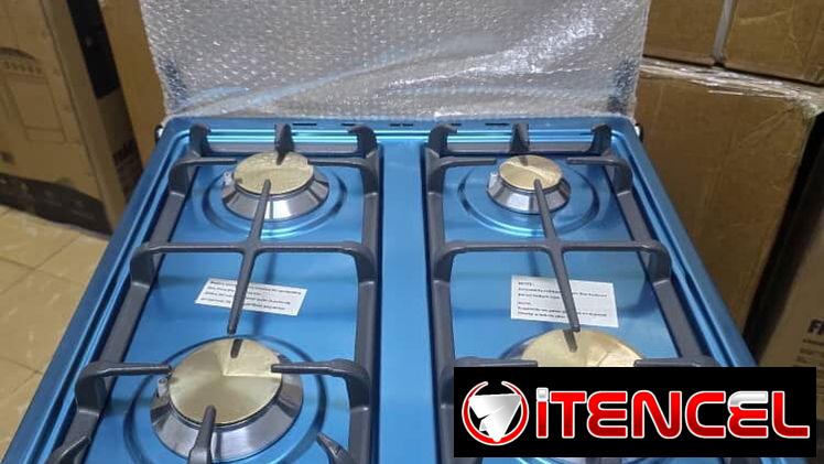 Cocina de gas con horno 240 USD. Nueva en su caja 📦, son de cuatro hornilla de bronce, traen magneto, son de acero inox