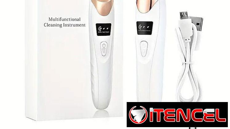 Limpiador de poros faciales, recargable por USB, con 5 sondas