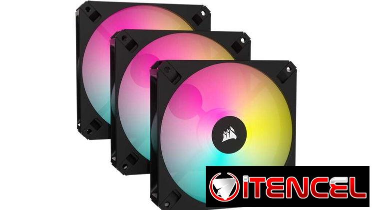 🎮 Fan KIT Corsair AR120 RGB 3x120mm 🎮 Hydraulic🔹3xFan🔹1850rpm🔹59cfm🔹27db🔹4Pin🔹ARGB🔹PWM 📦0km