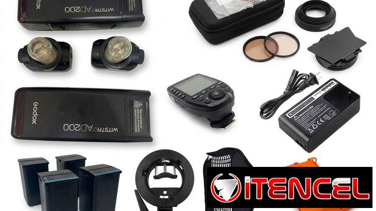 Kit de flashes completo profesional ideal para fotógrafos