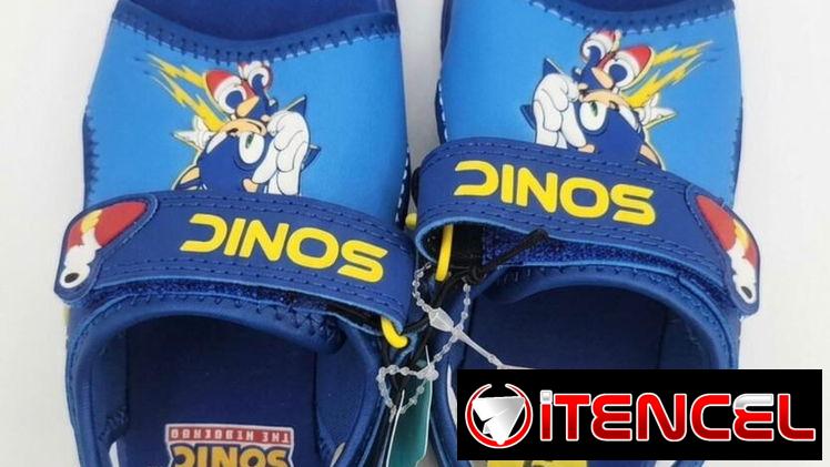 CHANCLETAS SONIC ORIGINALES PARA NIÑOS ✨ TALLAS 9 Y 10 ( TALLA AMERICANA)
