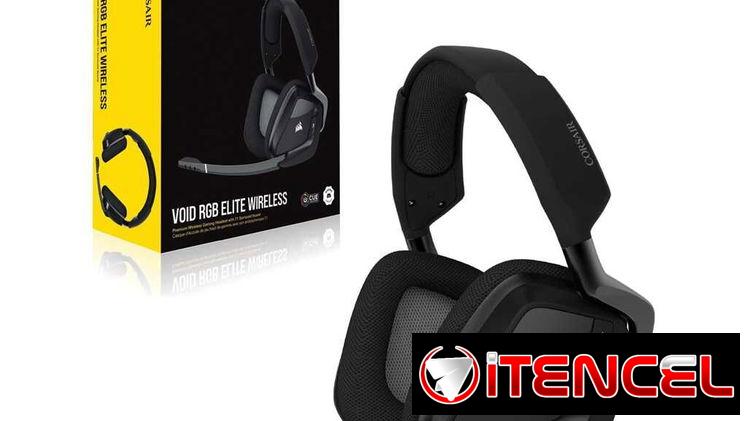 🎮 Auriculares Corsair VOID RGB Elite Wireless Carbon 🎮 Noise Control🔹20Hz-30KHz🔹50mm🔹7.1🔹16H🔹iCUE 📦0km