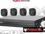 Cámaras de Seguridad, Sistema de vigilancia,Kit Seguridad Cámaras Video-vigilancia  Disco500gb