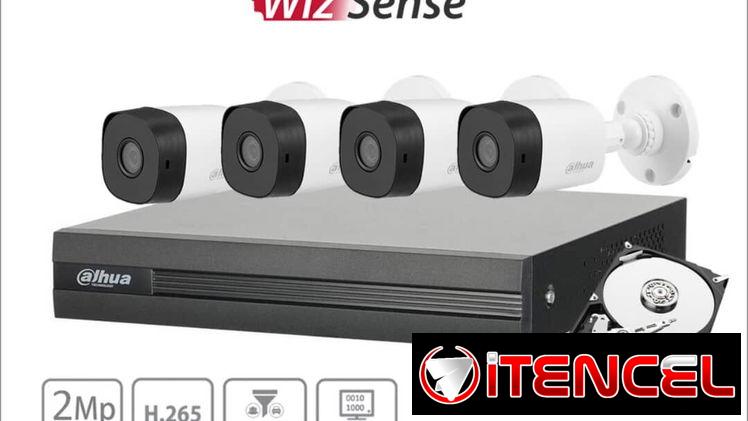 Cámaras de Seguridad, Sistema de vigilancia,Kit Seguridad Cámaras Video-vigilancia  Disco500gb