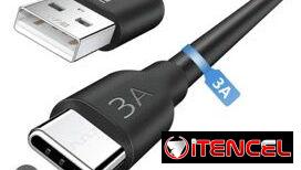 Cables 1Hora 3A 1metro Datos Carga Rápida (tipo c a tipo c  y tipo c a USB);