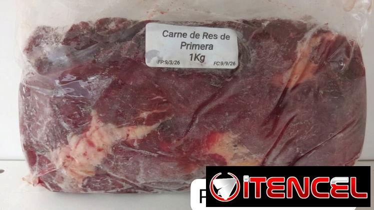 CARNE DE RES 1KG DE PRIMERA=4500