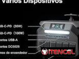 Estación de energía portátil IEE P3200 de 3200W carga de CA de 1800 W, 4 salidas de CA,