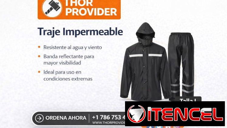 🧥🌧️ ¡Luce elegante y protégete de la lluvia con este traje impermeable!