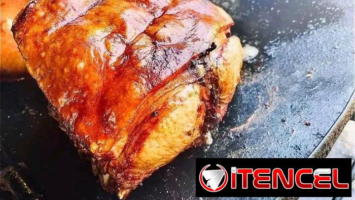 Lomo asado de cerdo para 25 personas