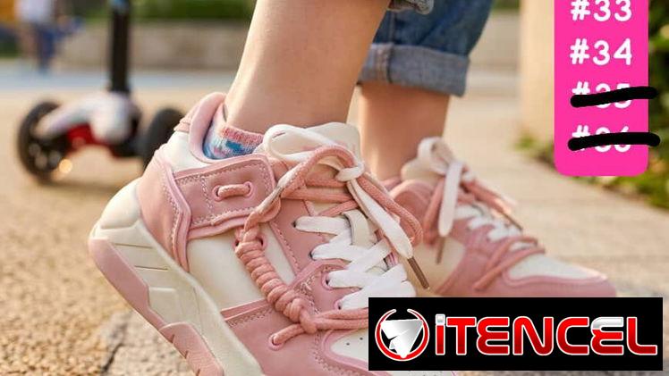 TENIS DE NIÑOS Y NIÑAS ECONÓMICO DOBLE CORDÓN ROSA VIEJO🩷