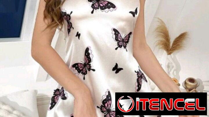 CONJUNTO DE DORMIR , VESTIDITOS DE SEDA SHEIN TALLA M Y S