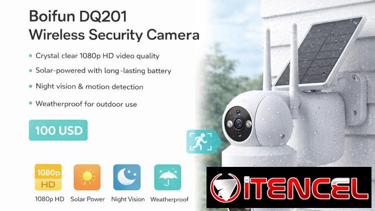 Cámara de Seguridad Inalámbrica Boifun DQ201 con panel solar Cod:Alofokee