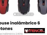 Mouse inalámbrico 6 botones 2.4GHz