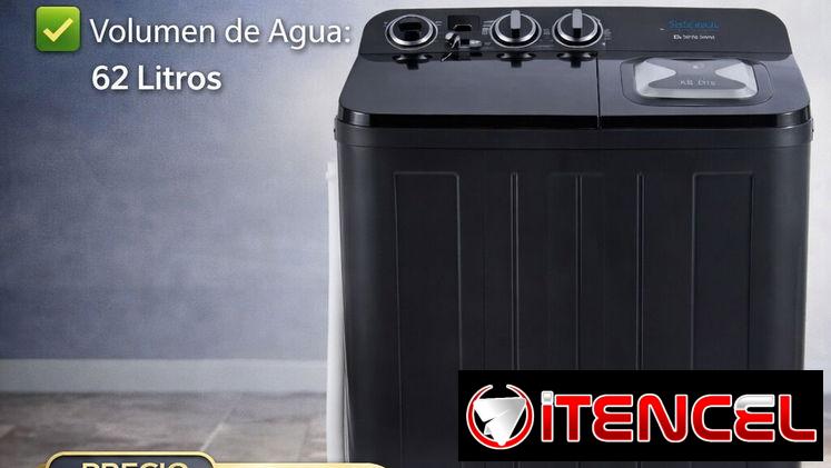 ‼OFERTA‼ Semiautomática 7kg Milexus negra ,Doble tina , Secado Air Dry , OFERTA 6GB DATOS