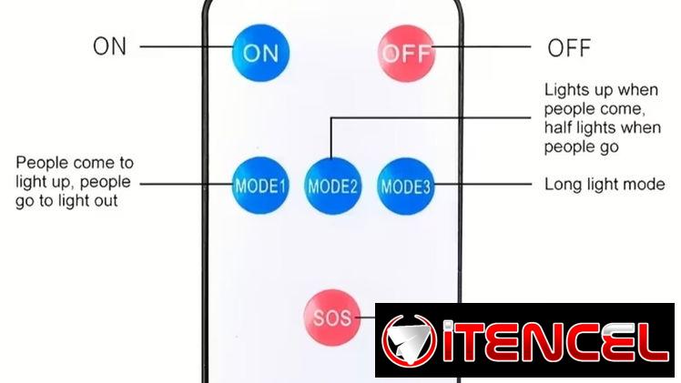 LÁMPARA SOLAR recargable con control remoto