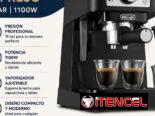 Cafetera Delonghi MOD. STILOSA doble disparo 15BAR 1100W C/ depósito de agua 1.1L y brazo espumante NUEVA Tf-> 59030040