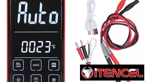 Multímetro digital inteligente táctil, ANENG 621A.    40 Usd