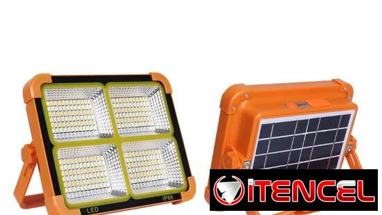 Lámparas recargable con panel solar, carga puerto tipo c y puerto usb. 18 usd. WhatsApp 53307467