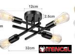 A-7 Lámpara de techo moderna de 4 focos ,lámpara elegante para sala,dormitorio ect 54321470