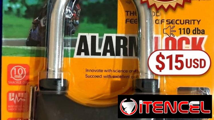 Candados para motos, rejas o portones con ALARMA