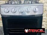 Cocina de gas con horno de 4 quemadores con magneto marca Milexus