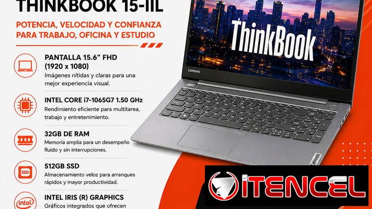 Laptop Lenovo ThinkBook 15-IIL i7 32GB 512GB SSD | 15.6” FHD Grado A Plus en La Habana