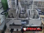 FREIDORA TRIPLE DE GAS ( 3L CADA CESTA ) / MARCA METVISA
