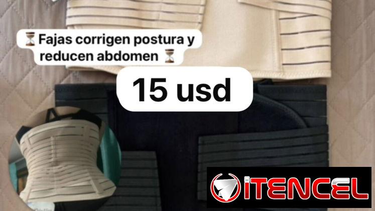 Fajas reducen abdomen y corrigen postura , ajustables y con barillas