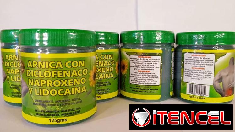 Árnica con diclofenaco naproxeno y lidocaina
