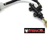 Bomba de freno para moto completa con su deposito de liquido de freno ideal para disco trasero.
