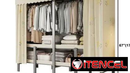 👗👖Clóset Armario de Tela con Estructura Metálica sólida