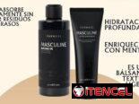 Shampo y Gel de baño junto con crema para después de afeitado de la línea Masculine de la marca Farmasi