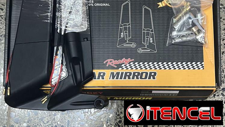 Espejos tipo alerón para moto