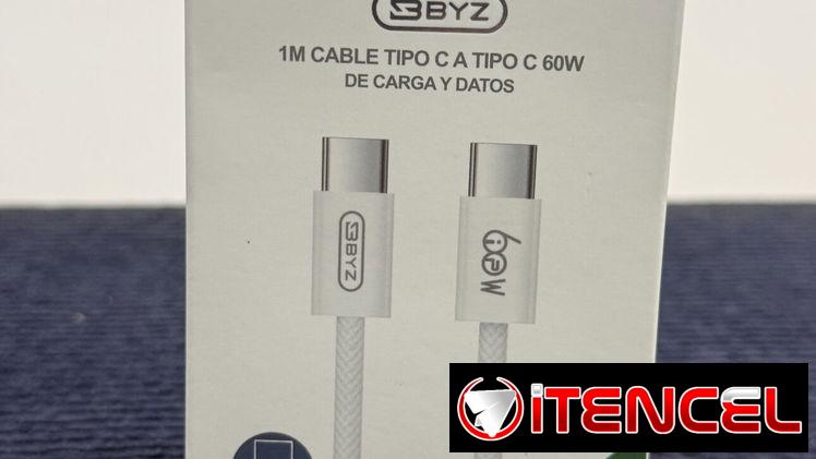 Cable BYZ Tipo C- C 60W • Carga y Datos