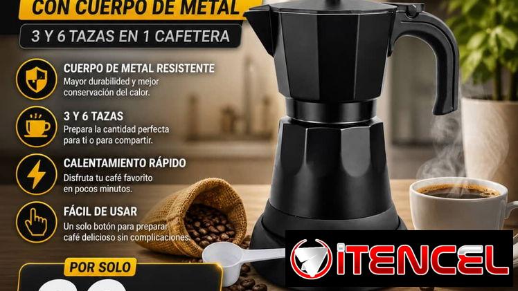 🔥☕ Oferta: Cafetera eléctrica 2 en 1 (3 y 6 tazas)