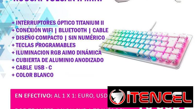 Teclado ROCCAT Vulcan II Mini: Potencia Inalámbrica y Estilo | 70USD