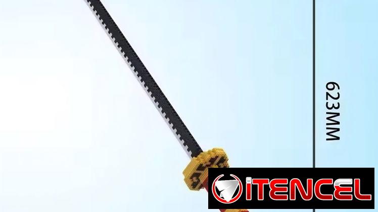Construcción Lego. Katanas Lego. Bases Lego.