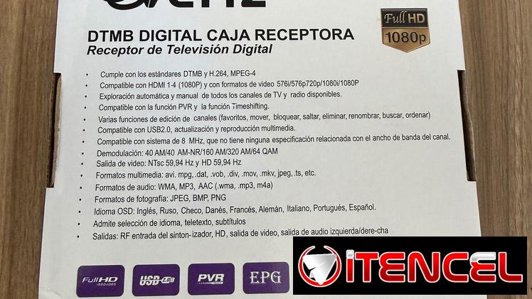 Cajita para canales en hd alta definición