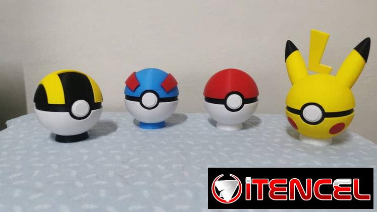 Pokeball, Pokebola Funcional, impresión 3D