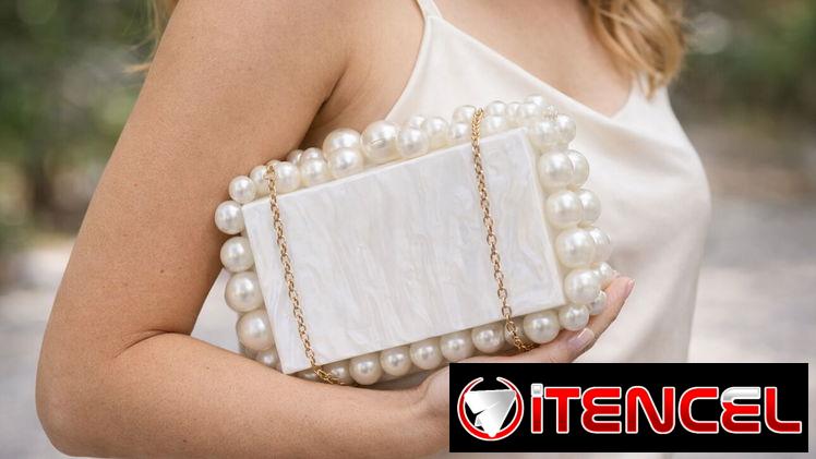 Cartera de mano o con cadena en tendencia