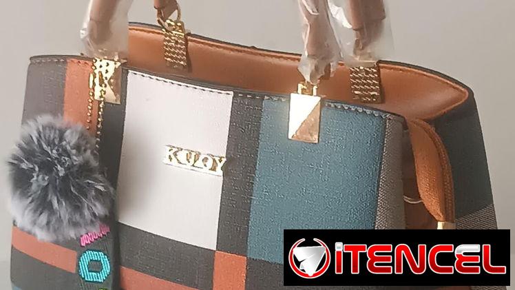 Bolso de mujer elegante con múltiples compartimentos