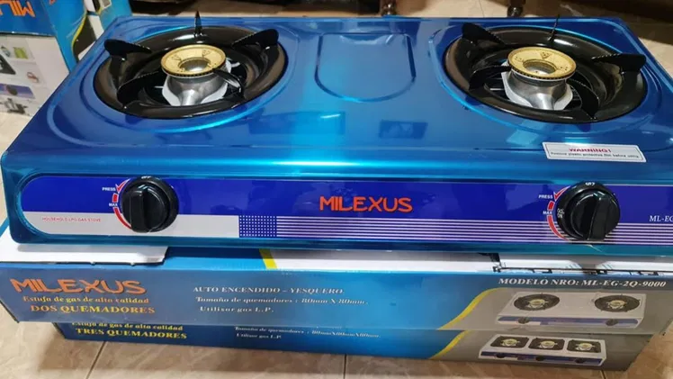 Cocina de gas Milexus 2 hornillas y magneto