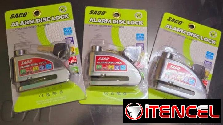 Candado de Disco con alarma para motos